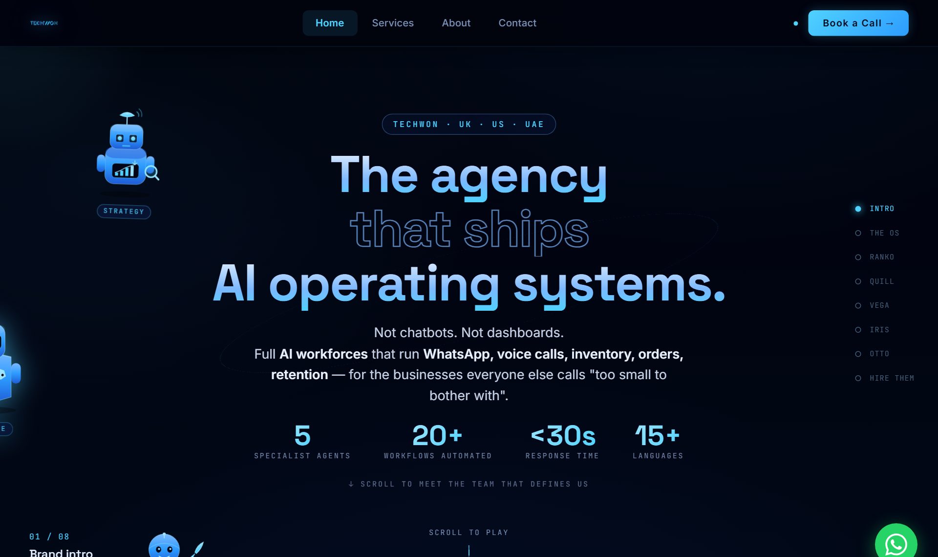 Techwon website hero