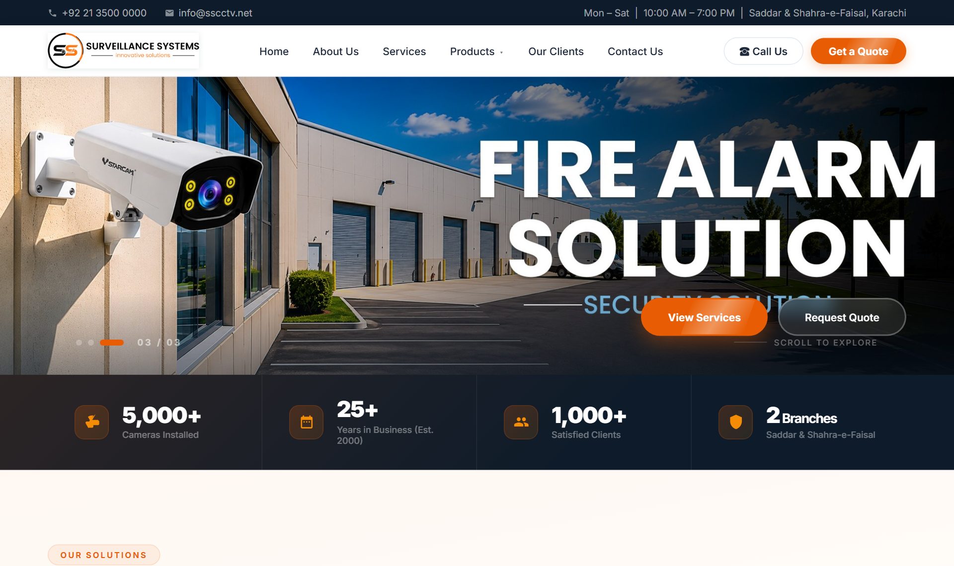 Surveillance website hero